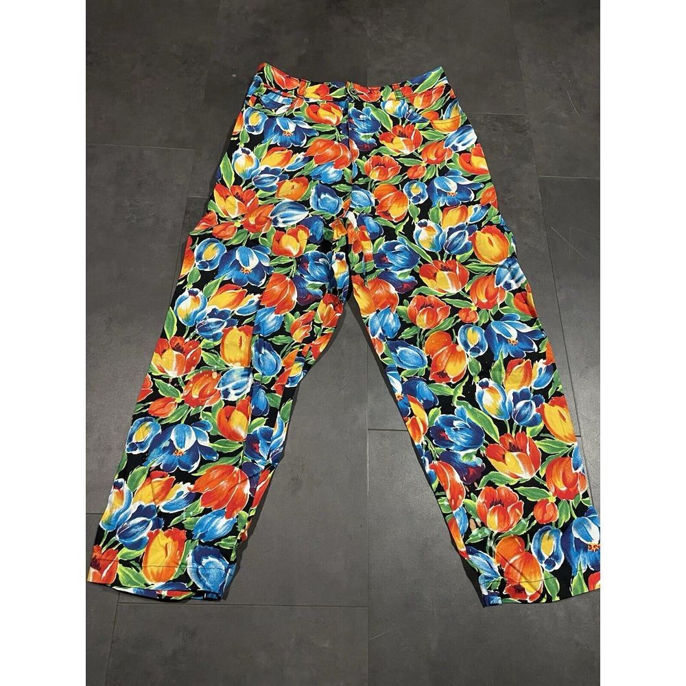 GAP Multicolor Floral Print Pantsuit Pants